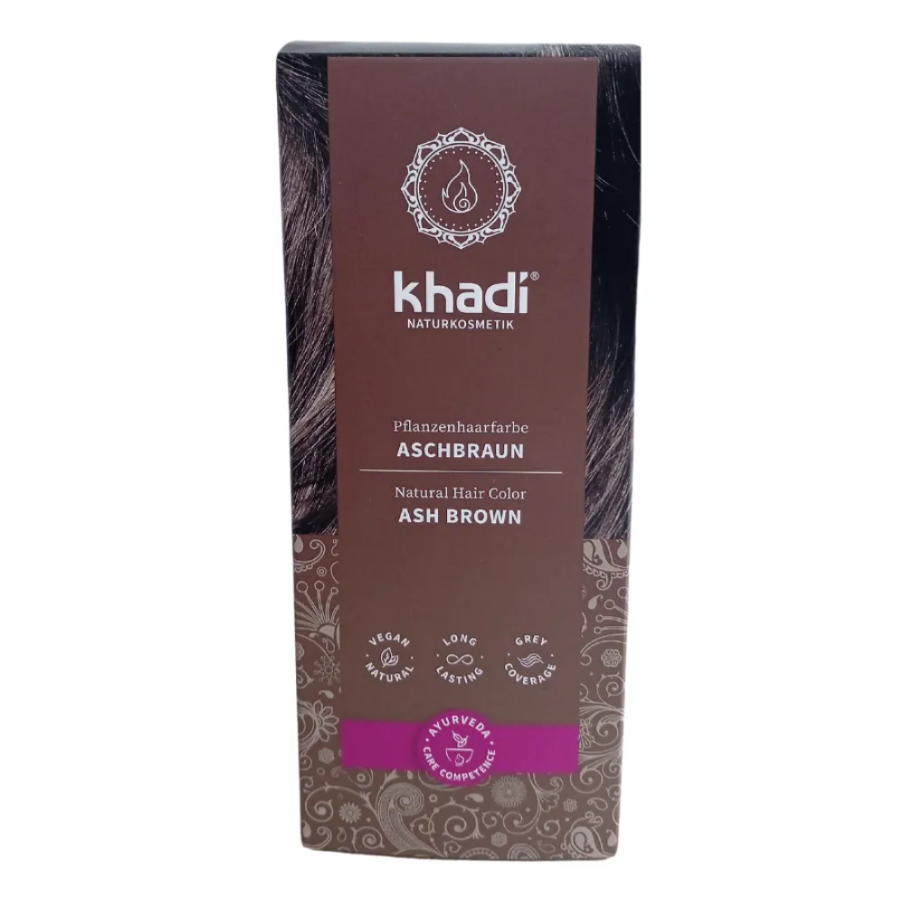 Khadi Henna Bio Castaño Ceniza 100g Khadi Henna Bio Castaño Ceniza 100g